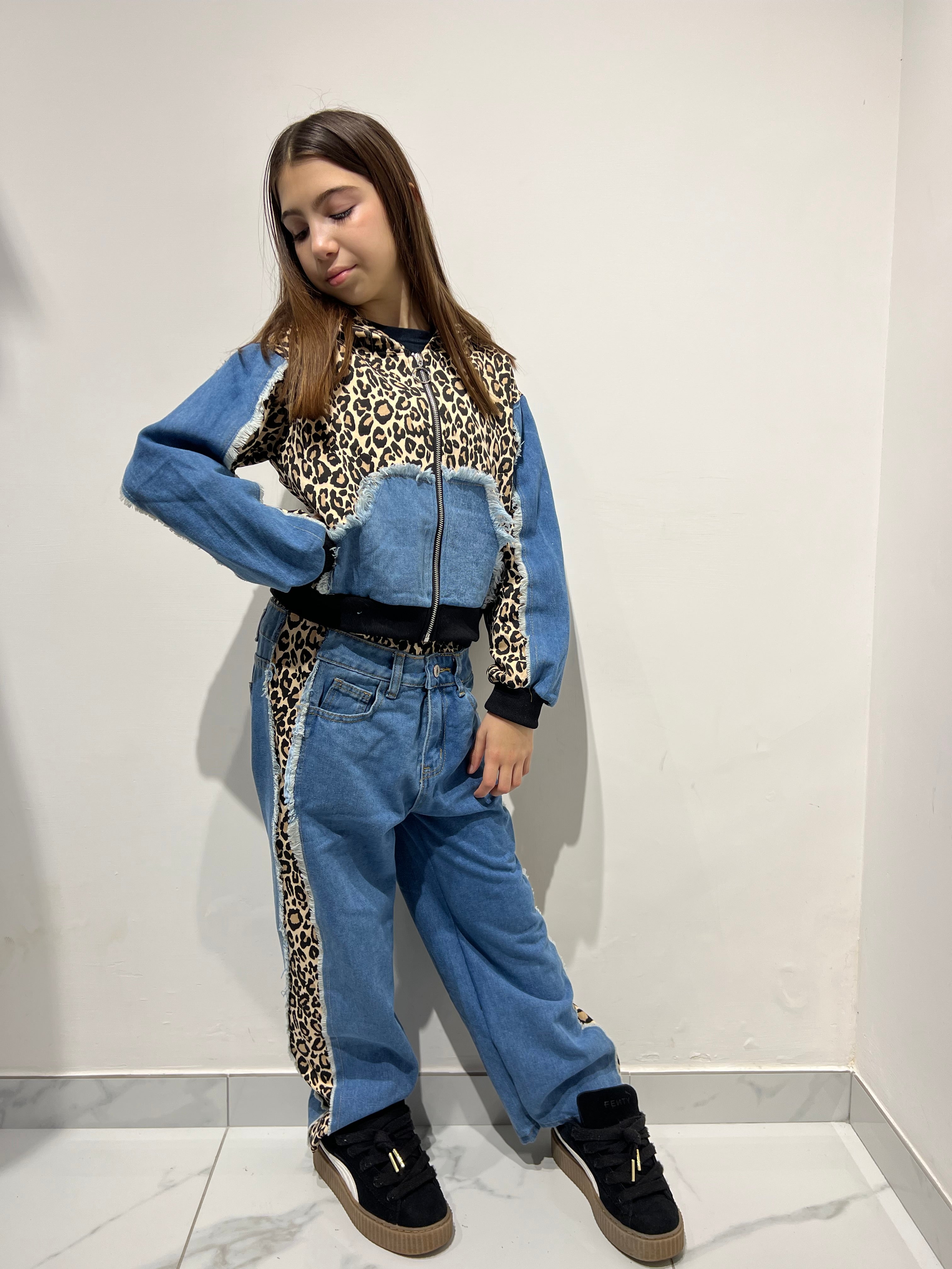Coordinato Leopard/jeans