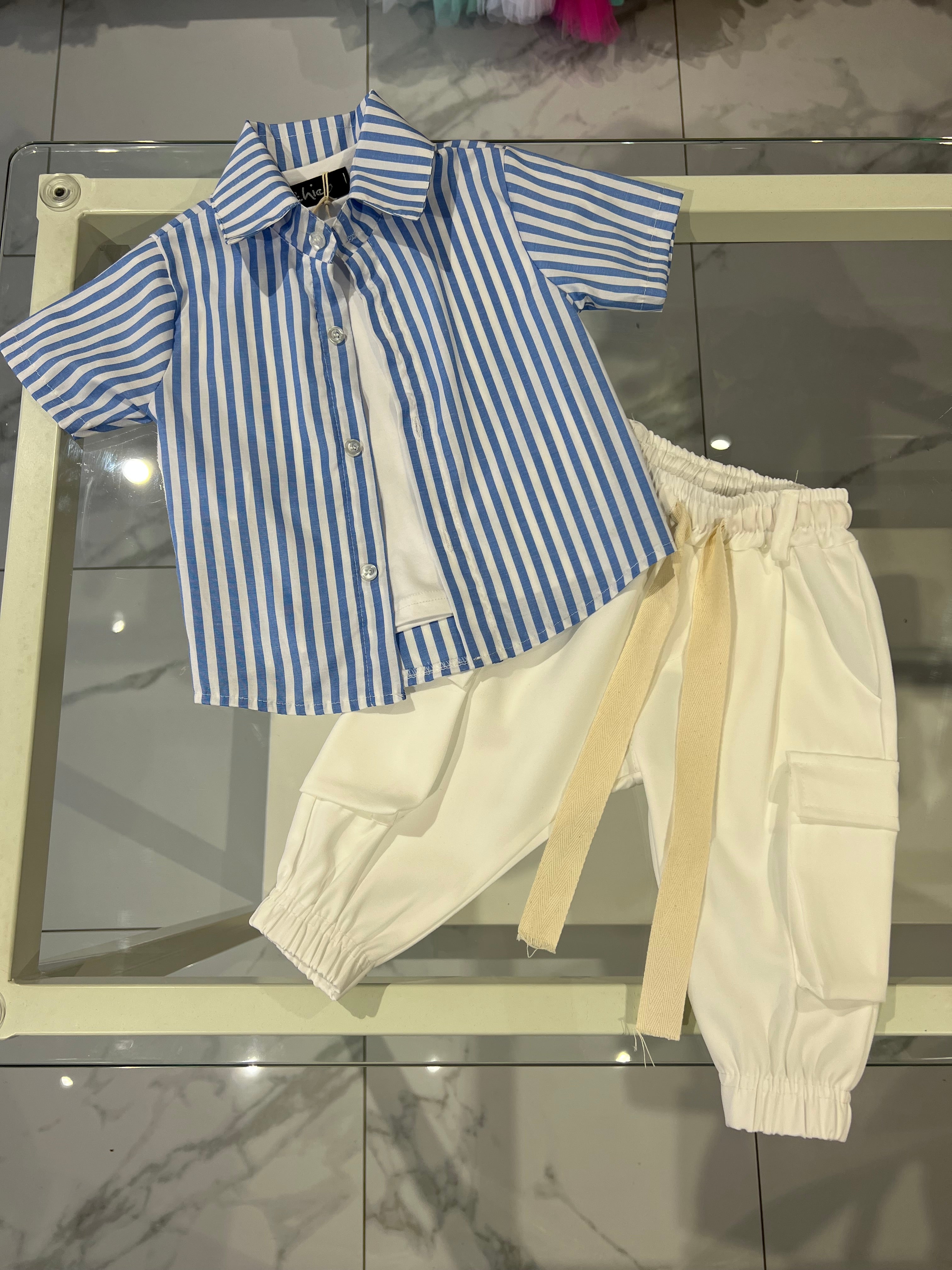 Camicia righe larghe