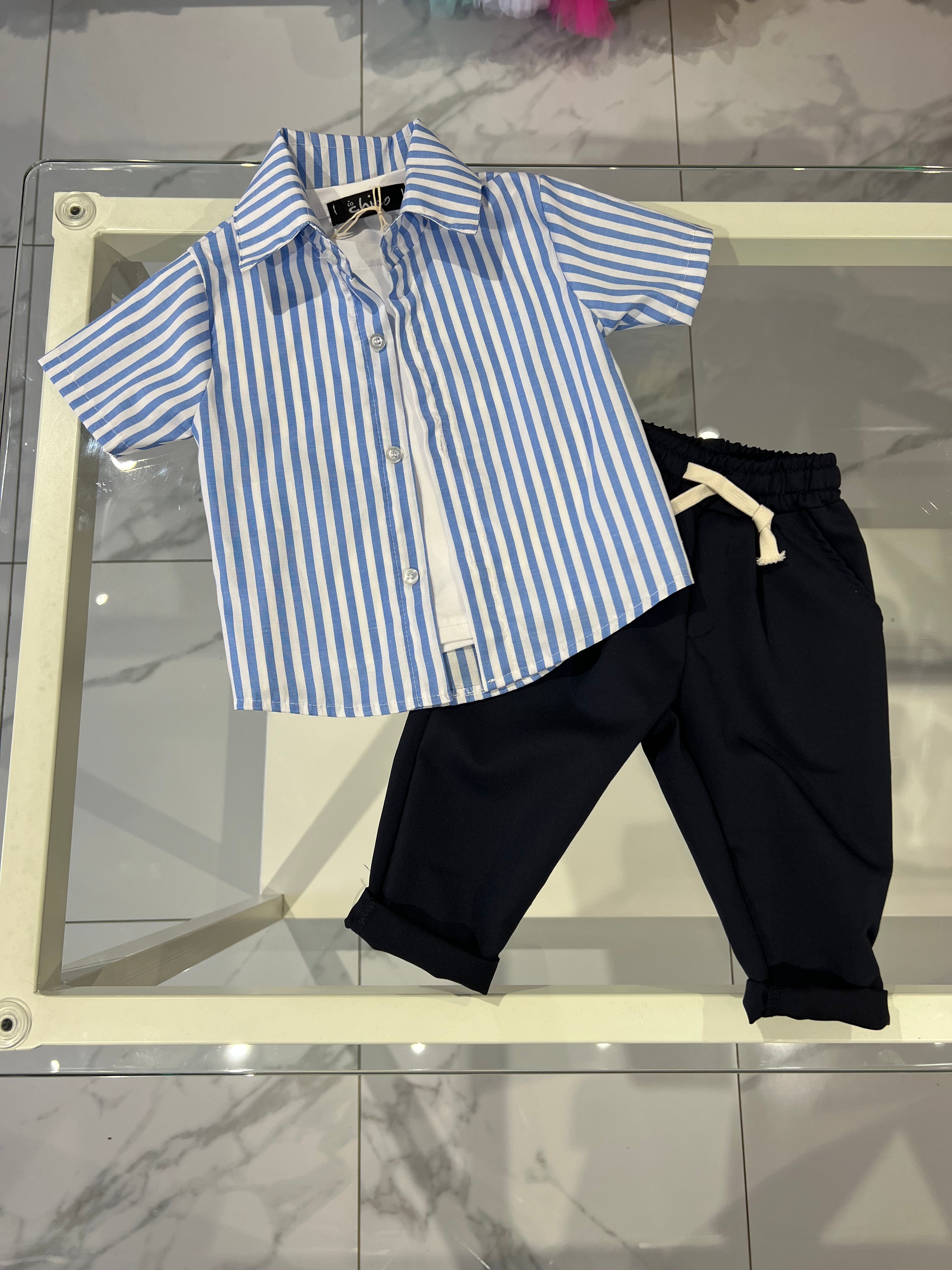 Camicia righe larghe