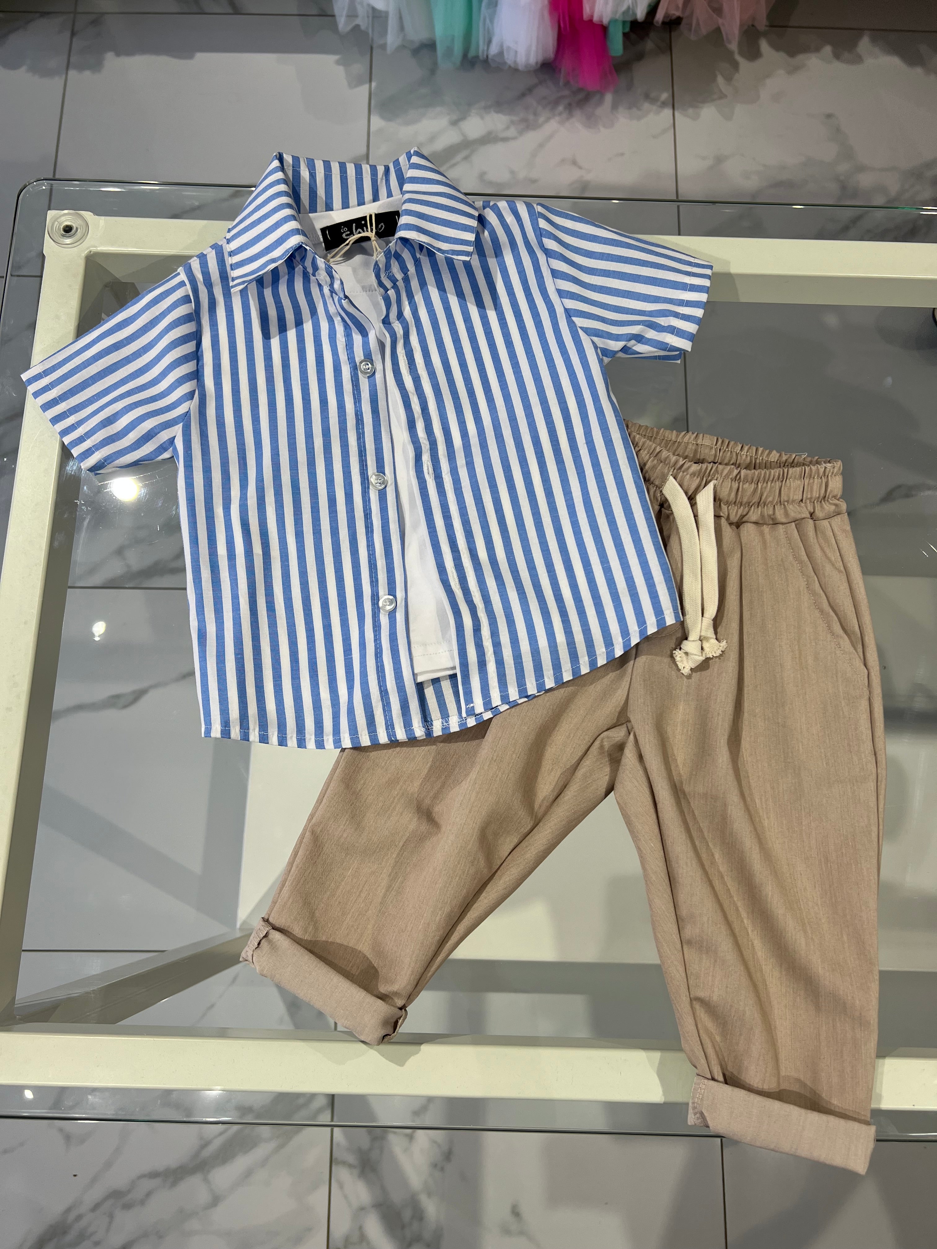 Camicia righe larghe