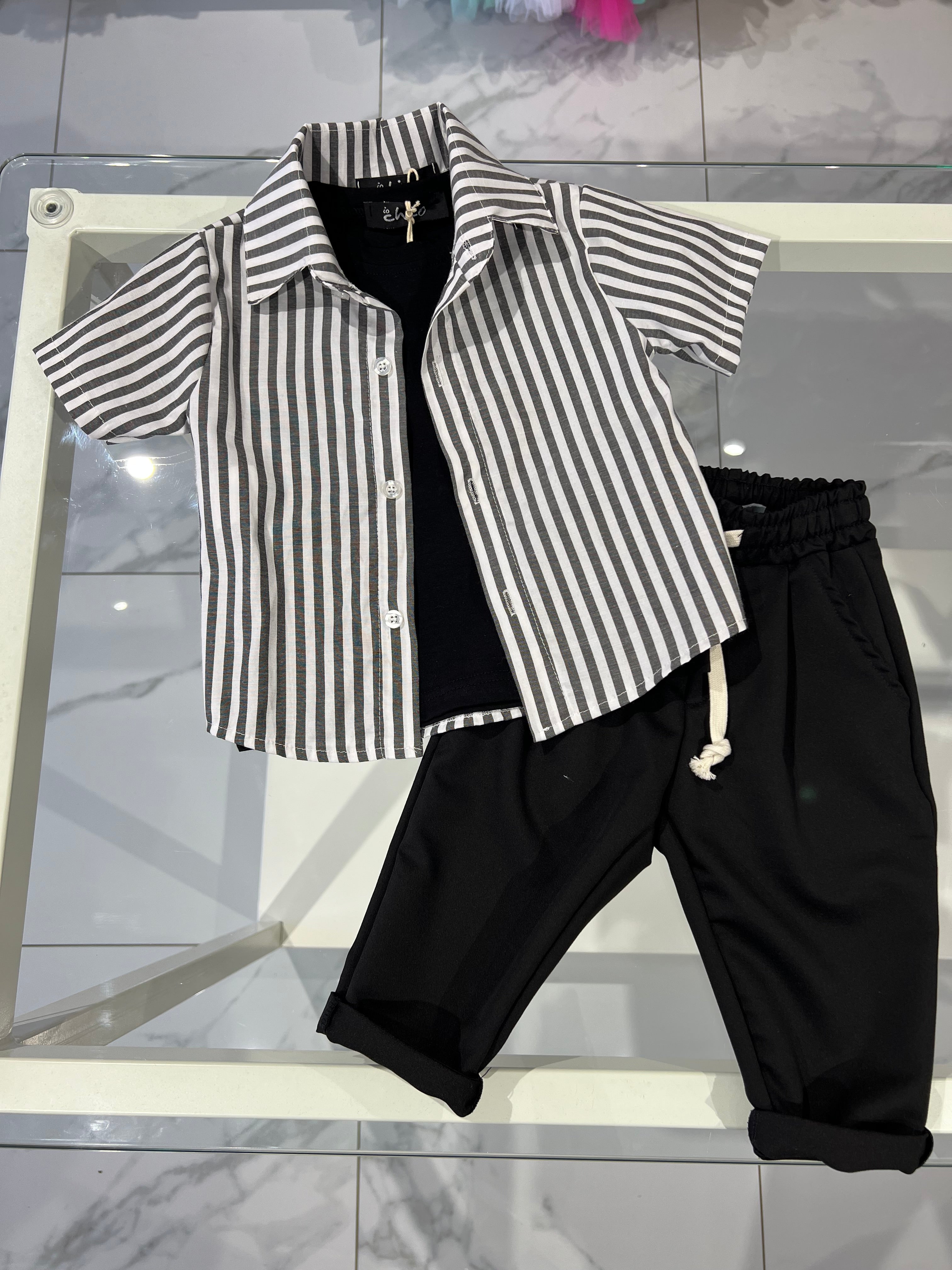 Camicia righe larghe