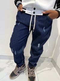 Jeans elastico in vita