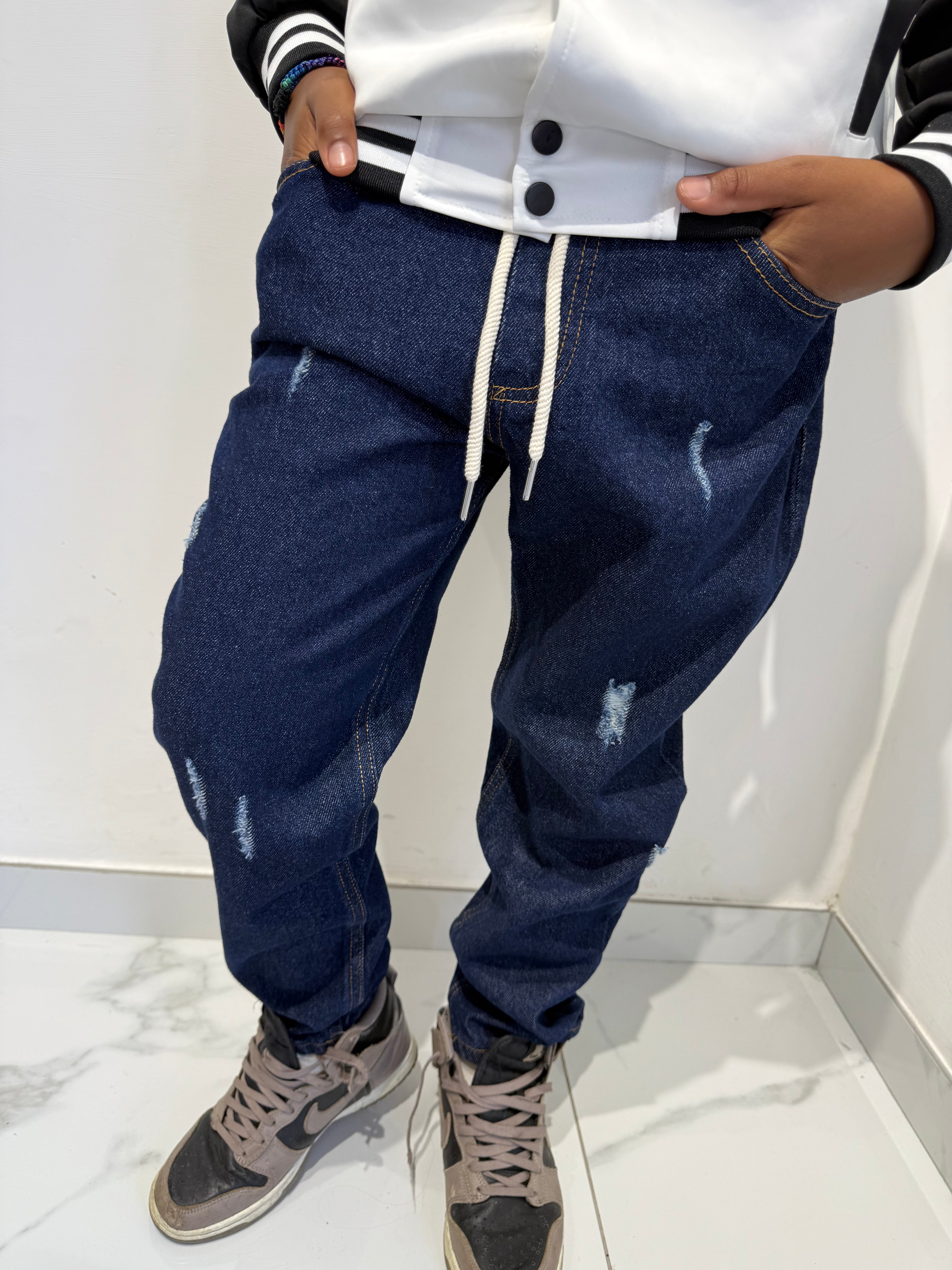 Jeans elastico in vita