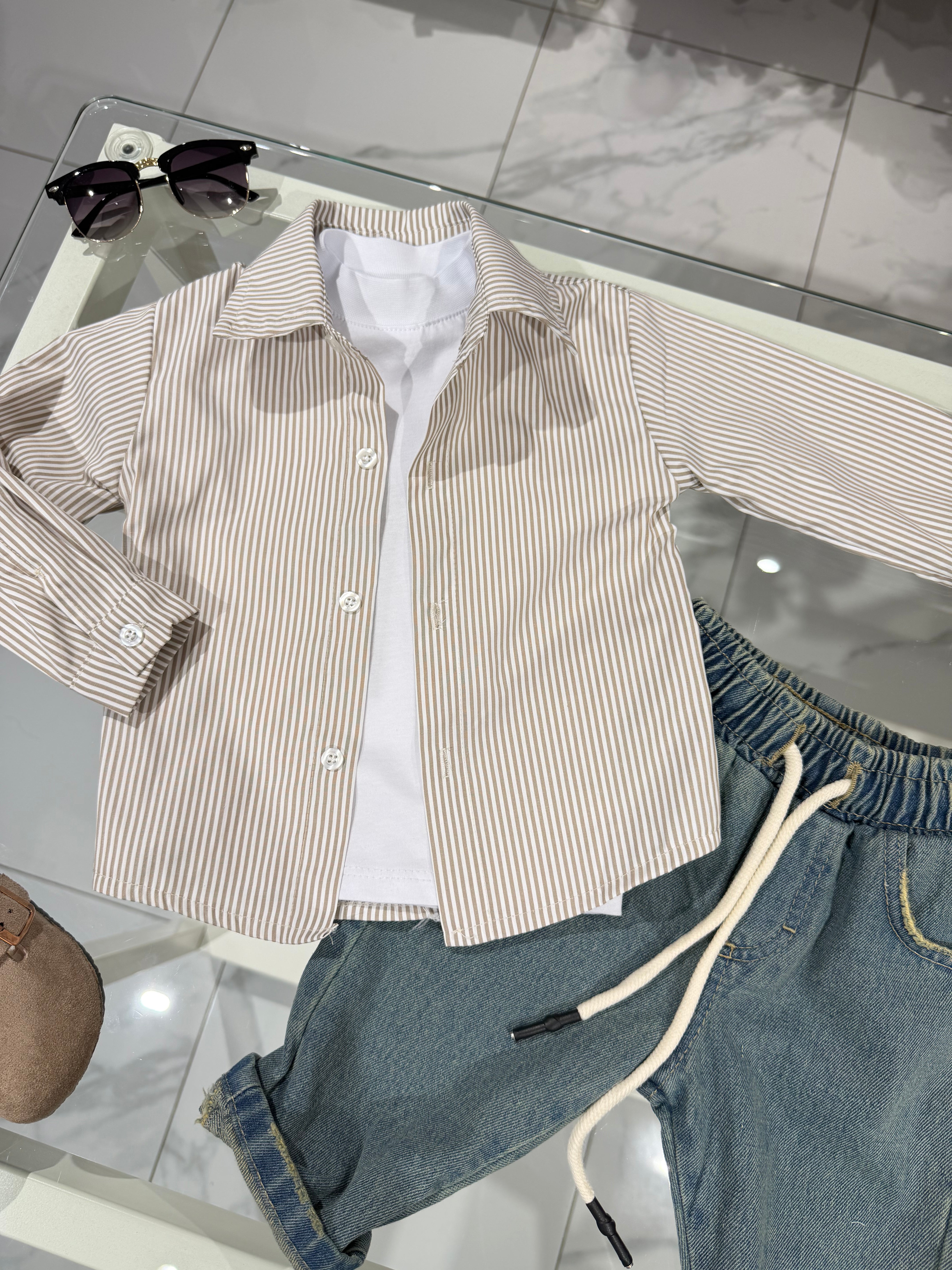Camicia beige