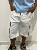 Bermuda jeans zip