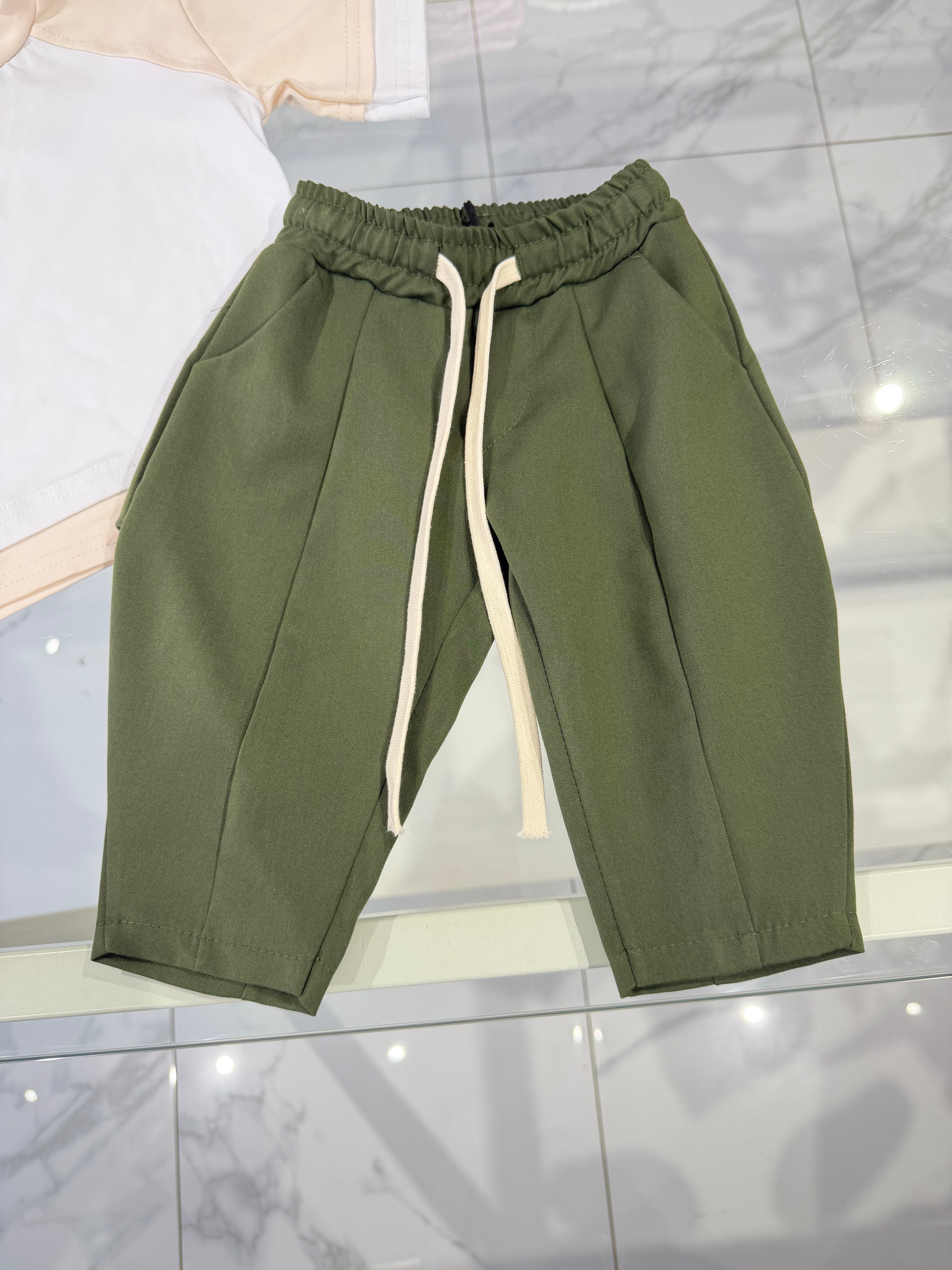 Pantalone balloon verde