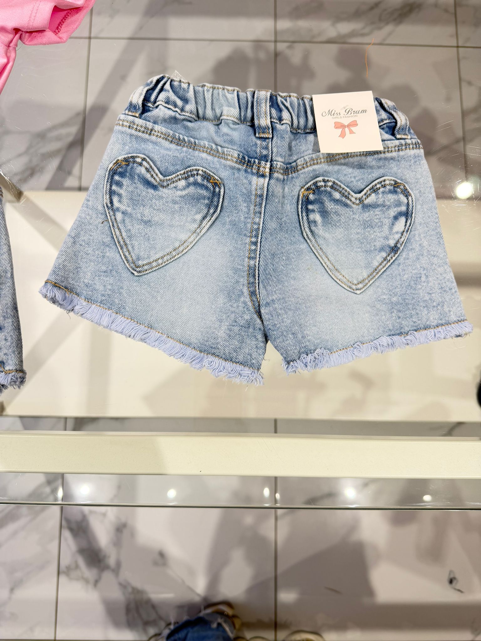 Shorts cuori tasche
