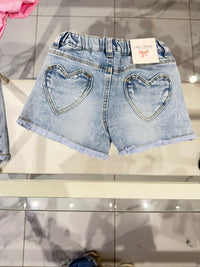 Shorts cuori tasche