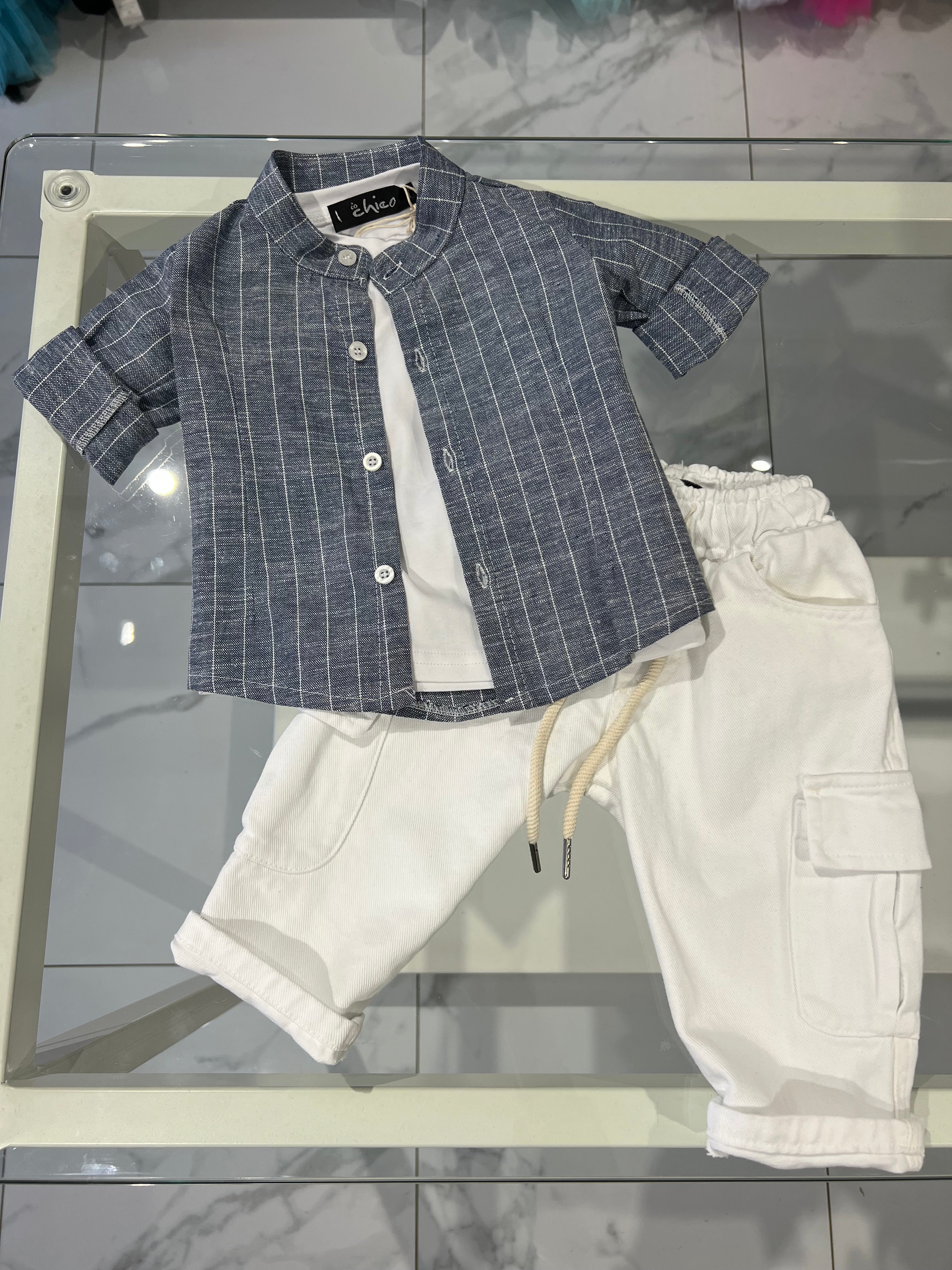 Camicia gessata