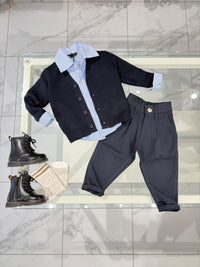 Cardigan blu