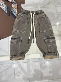 Jeans cargo scuro