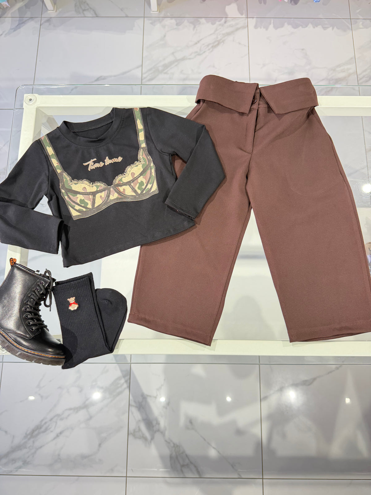 Maglia top black