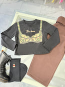 Maglia top black