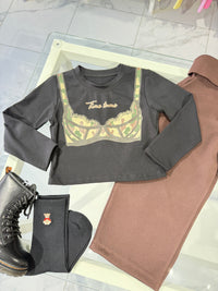 Maglia top black