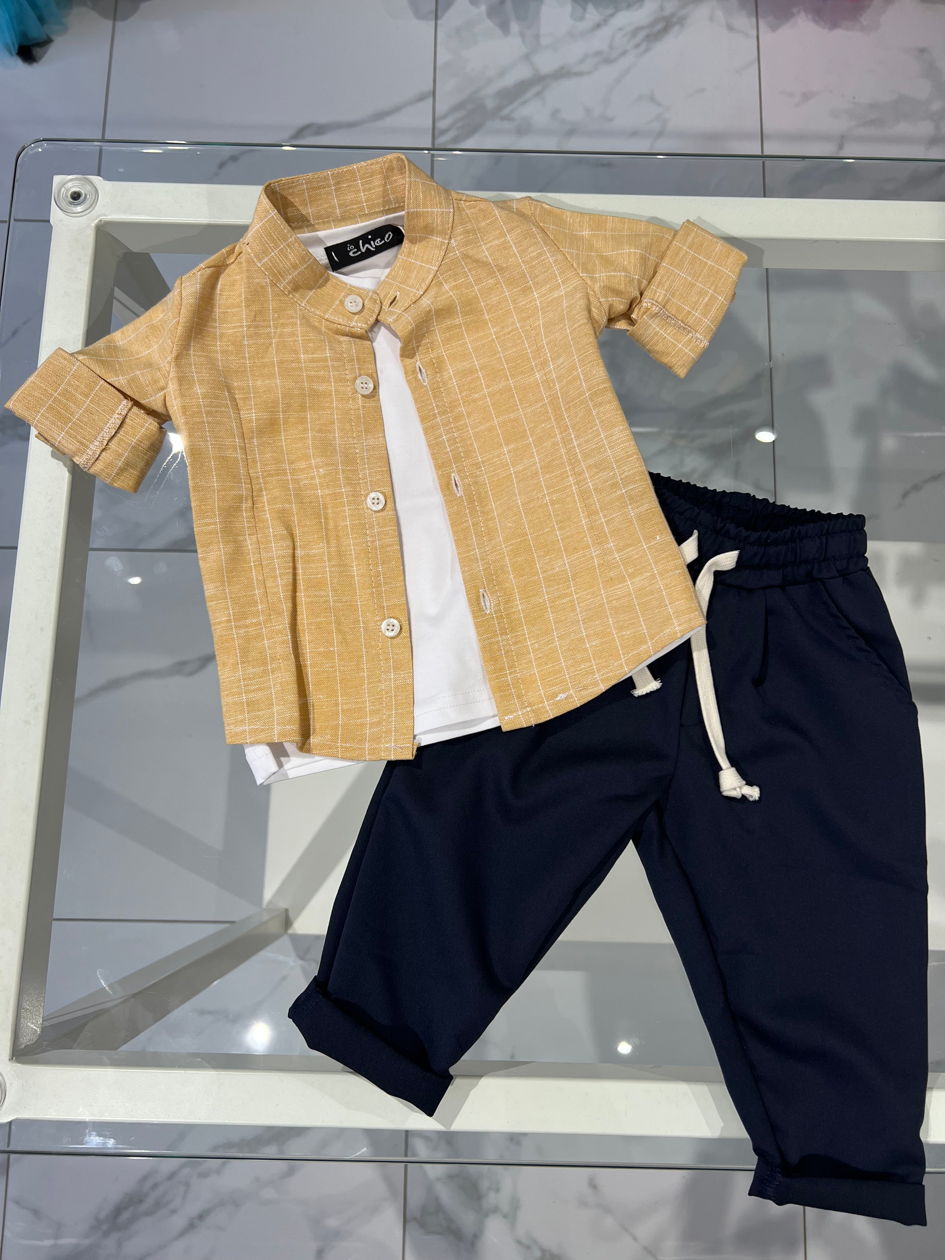 Camicia gessata