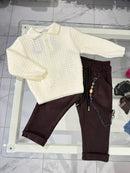 Pantalone costine Brown