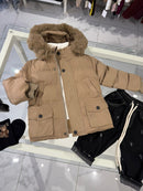 Piumino con pelliccetta