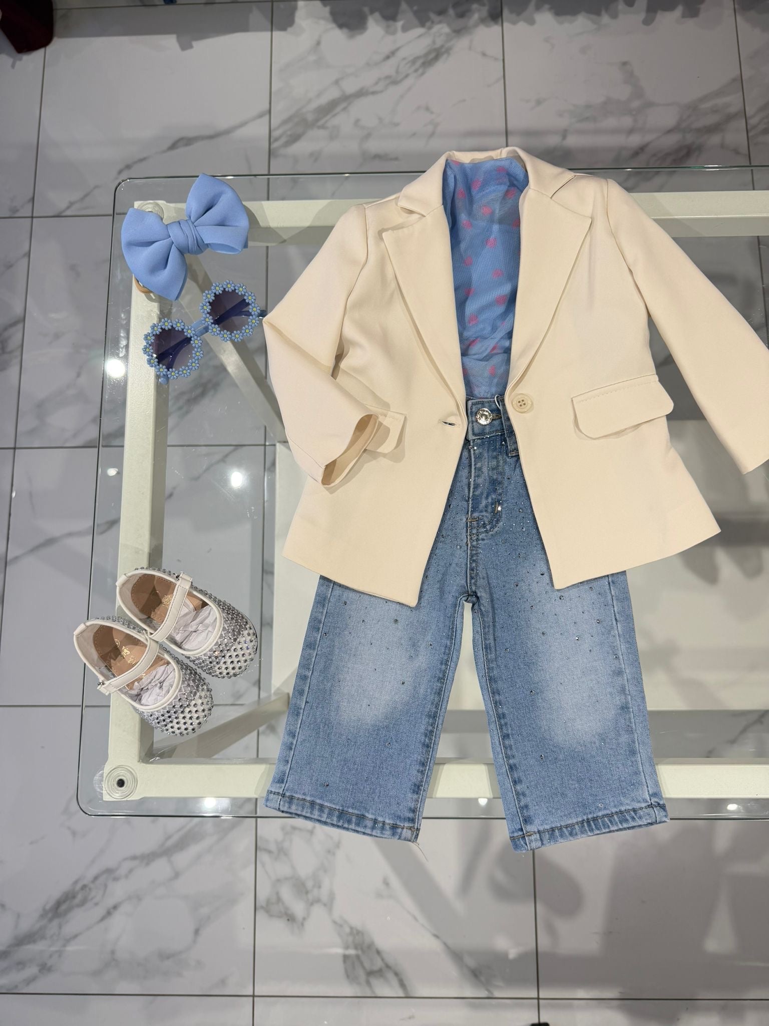 Blazer beje chiaro