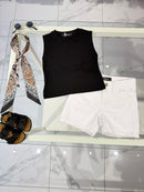 T-shirt smanicata black
