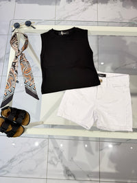 T-shirt smanicata black