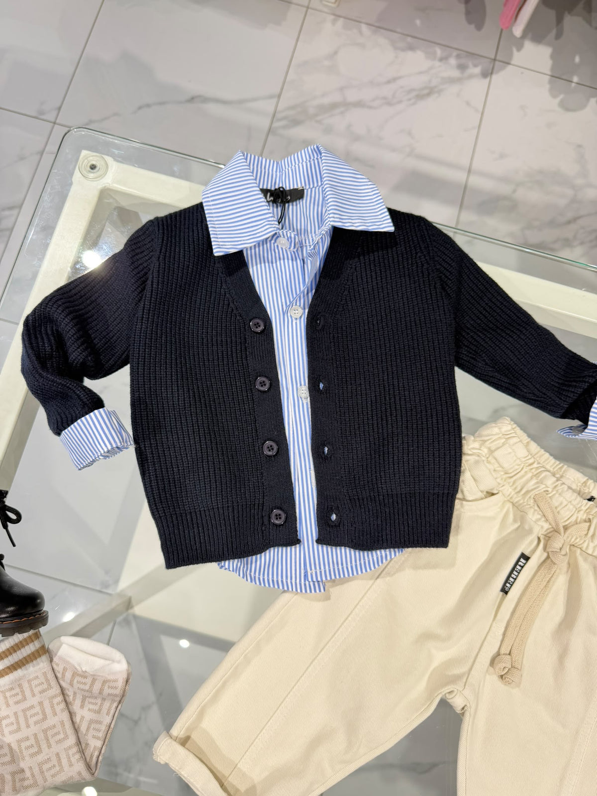 Cardigan blu