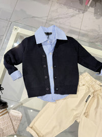 Cardigan blu