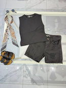 T-shirt smanicata black