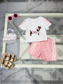 Coordinato Dog pink