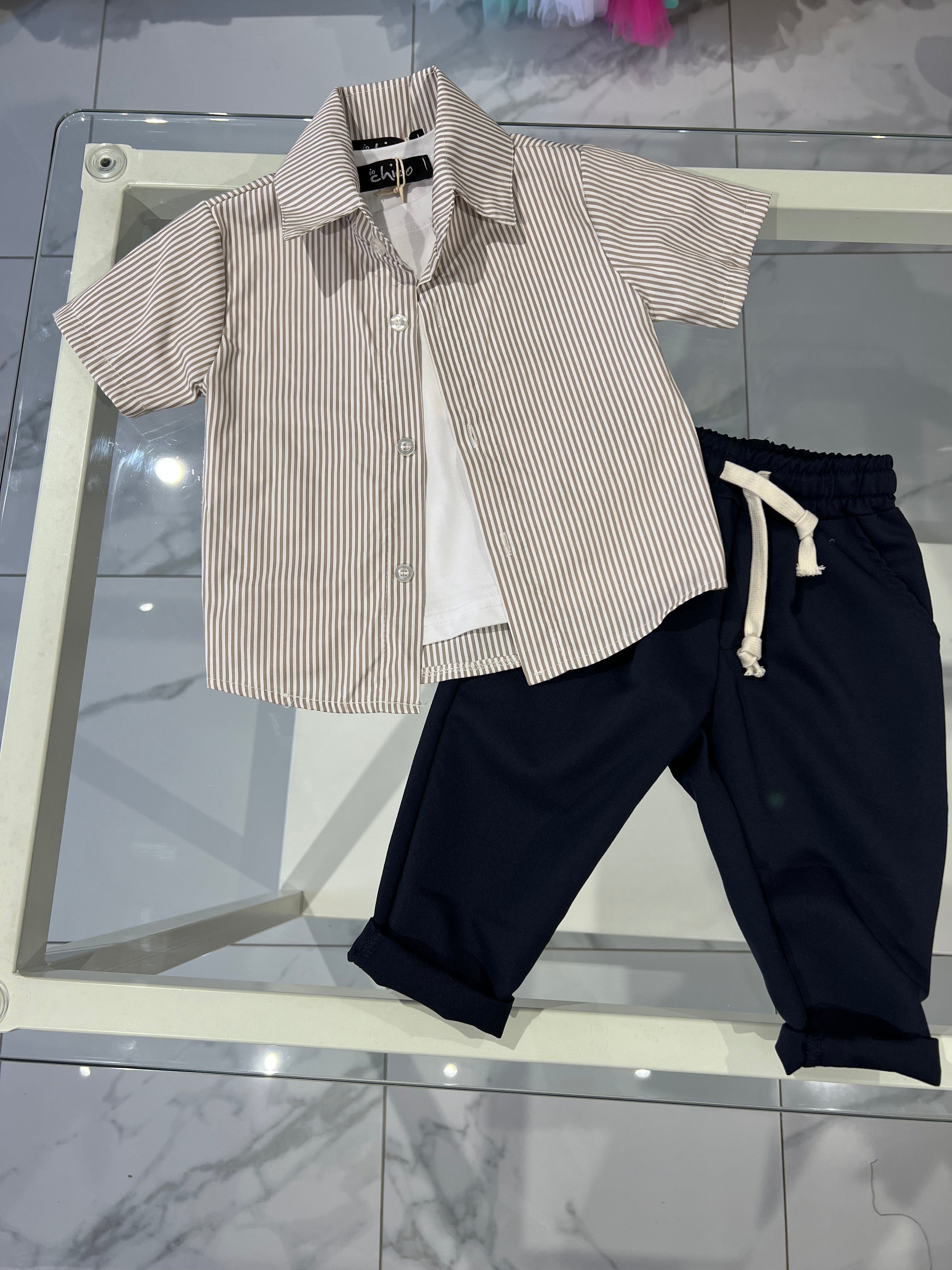 Camicia righe strette
