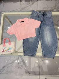 Maglia filo crop