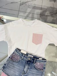 T shirt taschino rosa