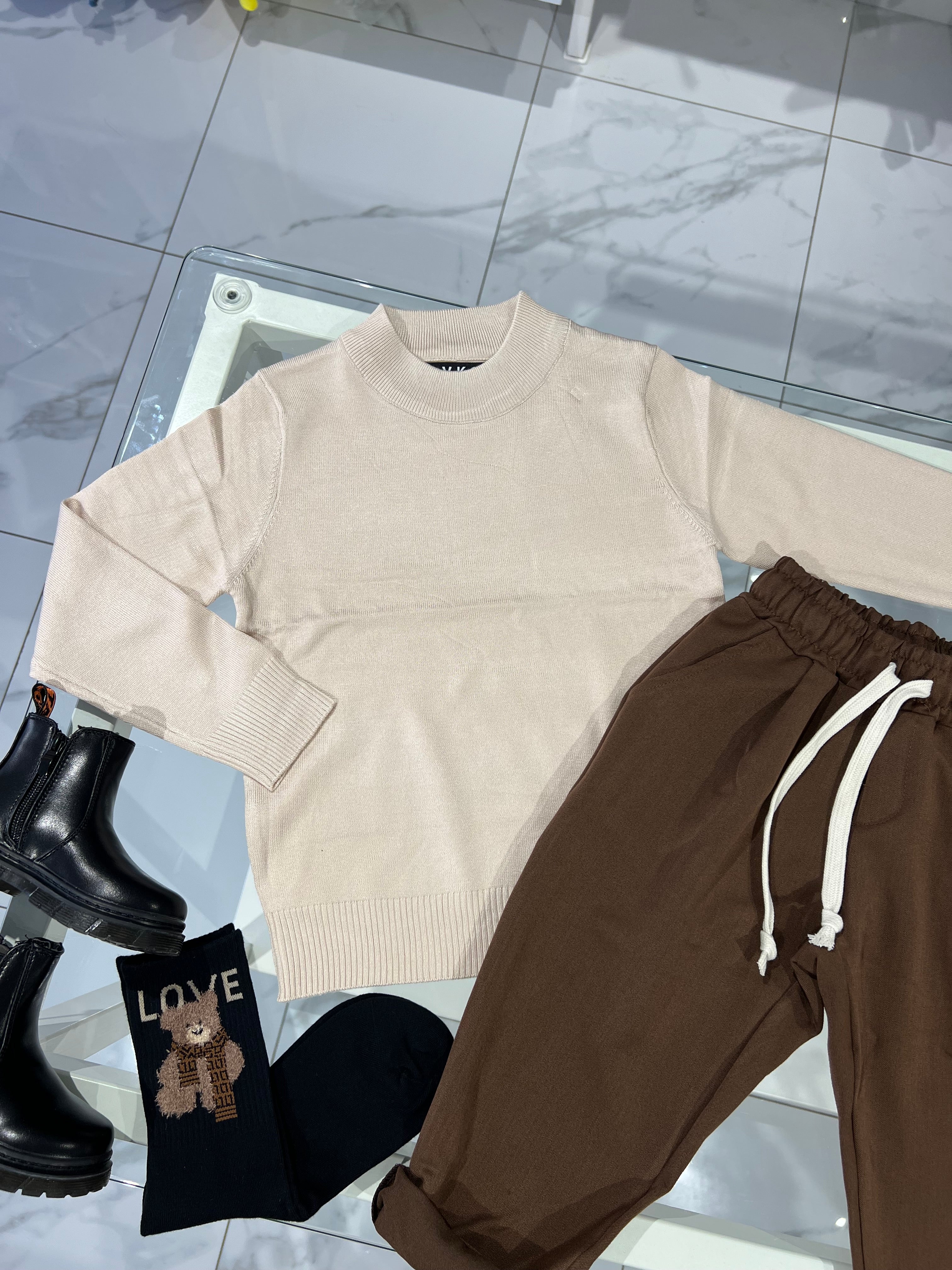 Mezzocollo Beige