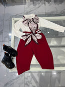 Pantalone ballon bordeaux