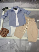 Camicia righe blu