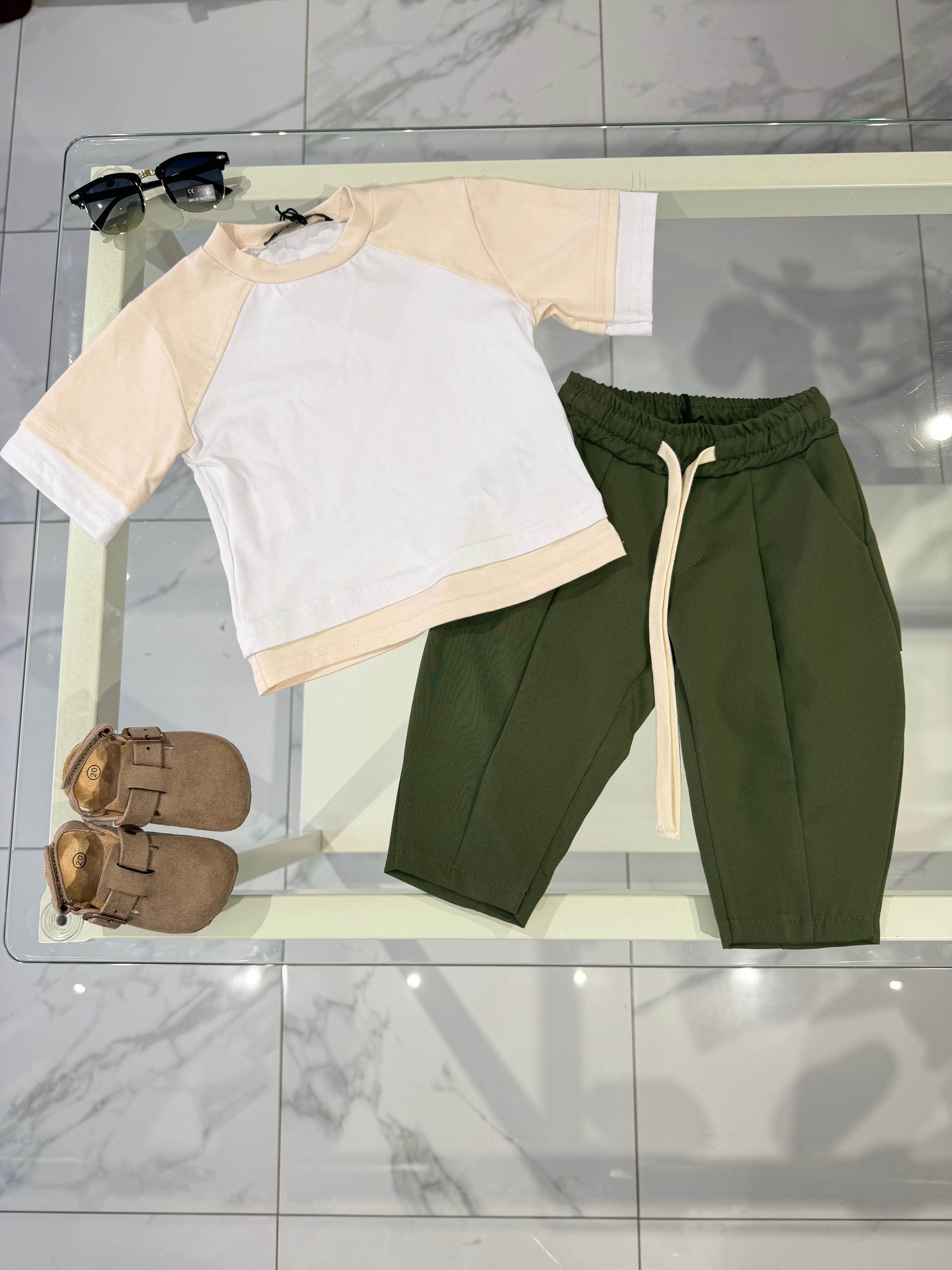 Pantalone balloon verde