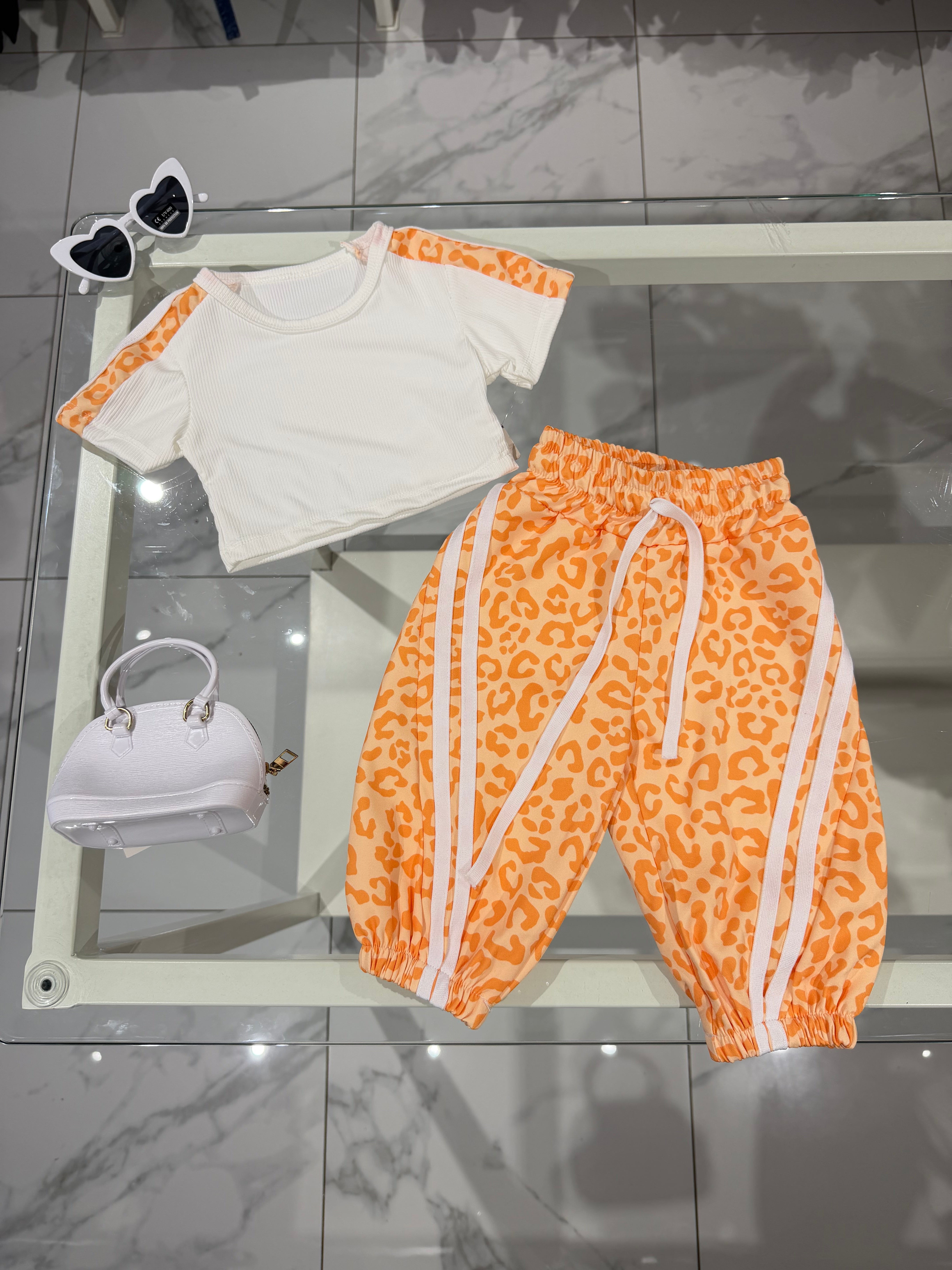 Coordinato animalier t-shirt