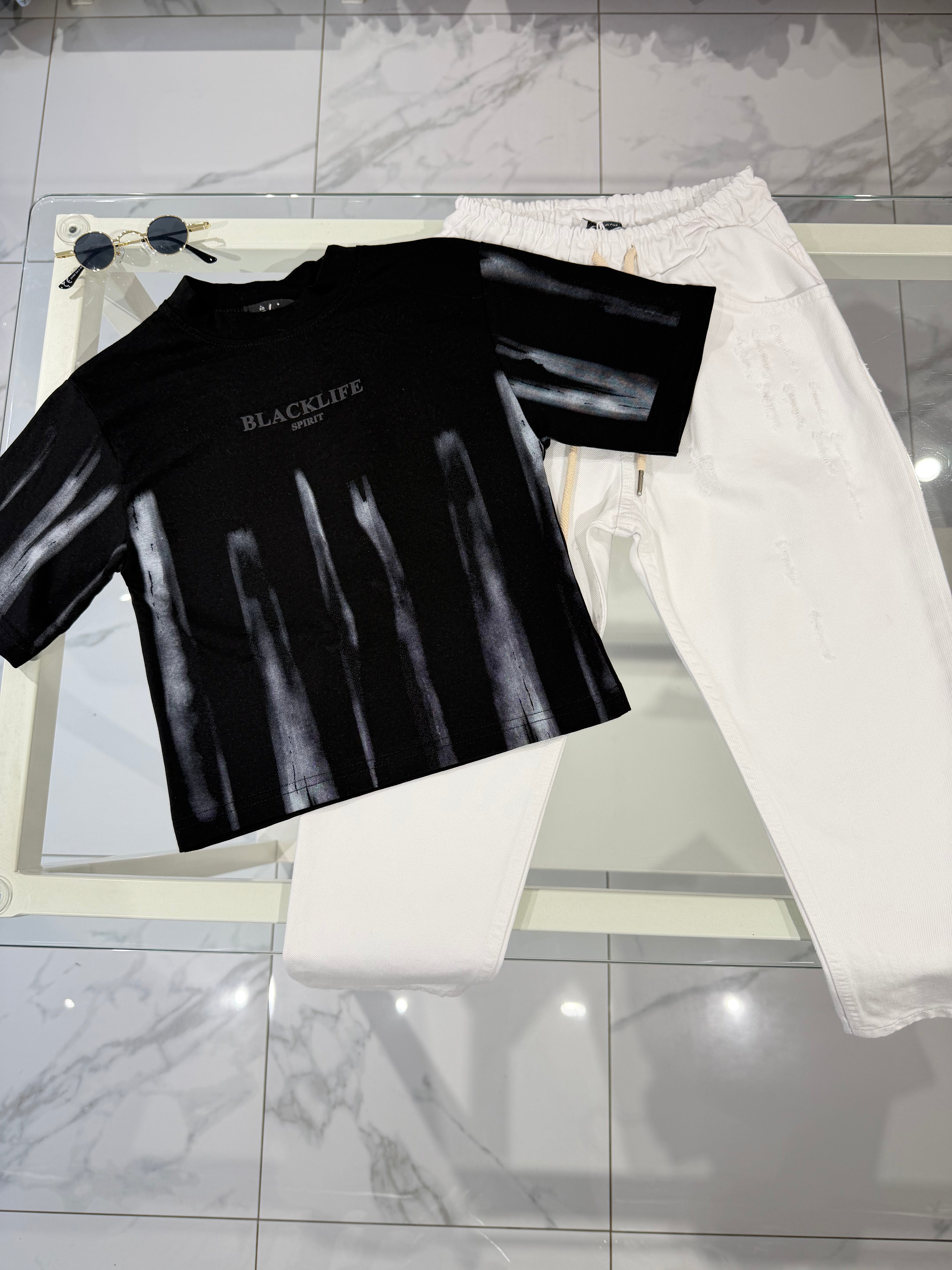 T shirt Black Life