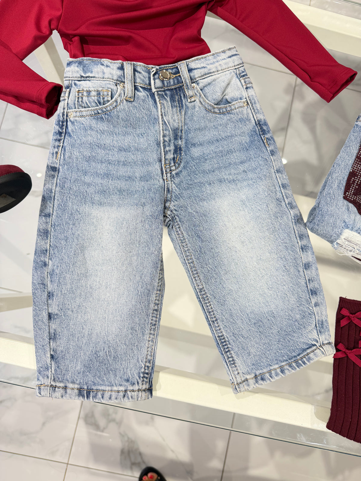 Jeans tasca animalier Diamond