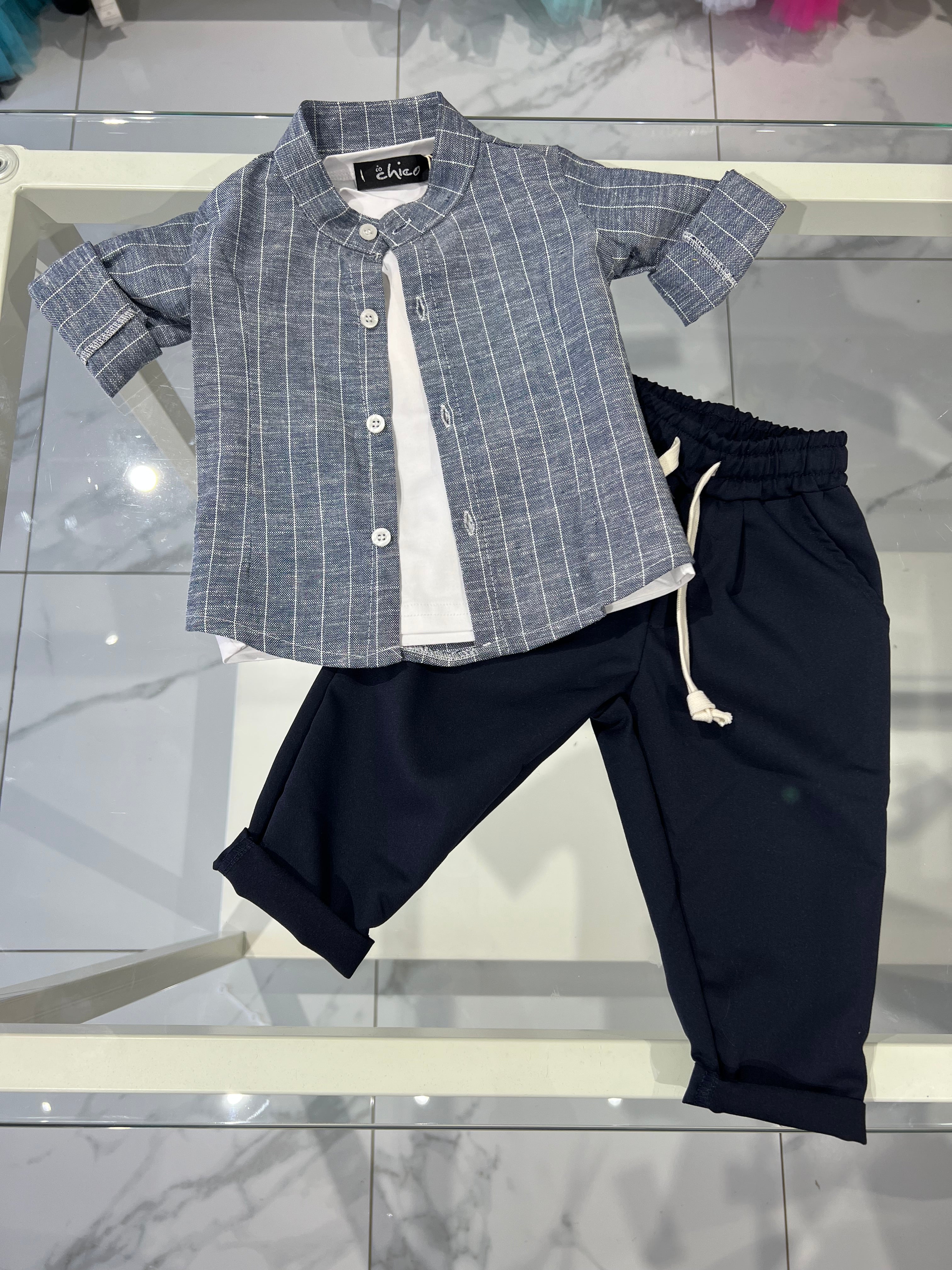 Camicia gessata