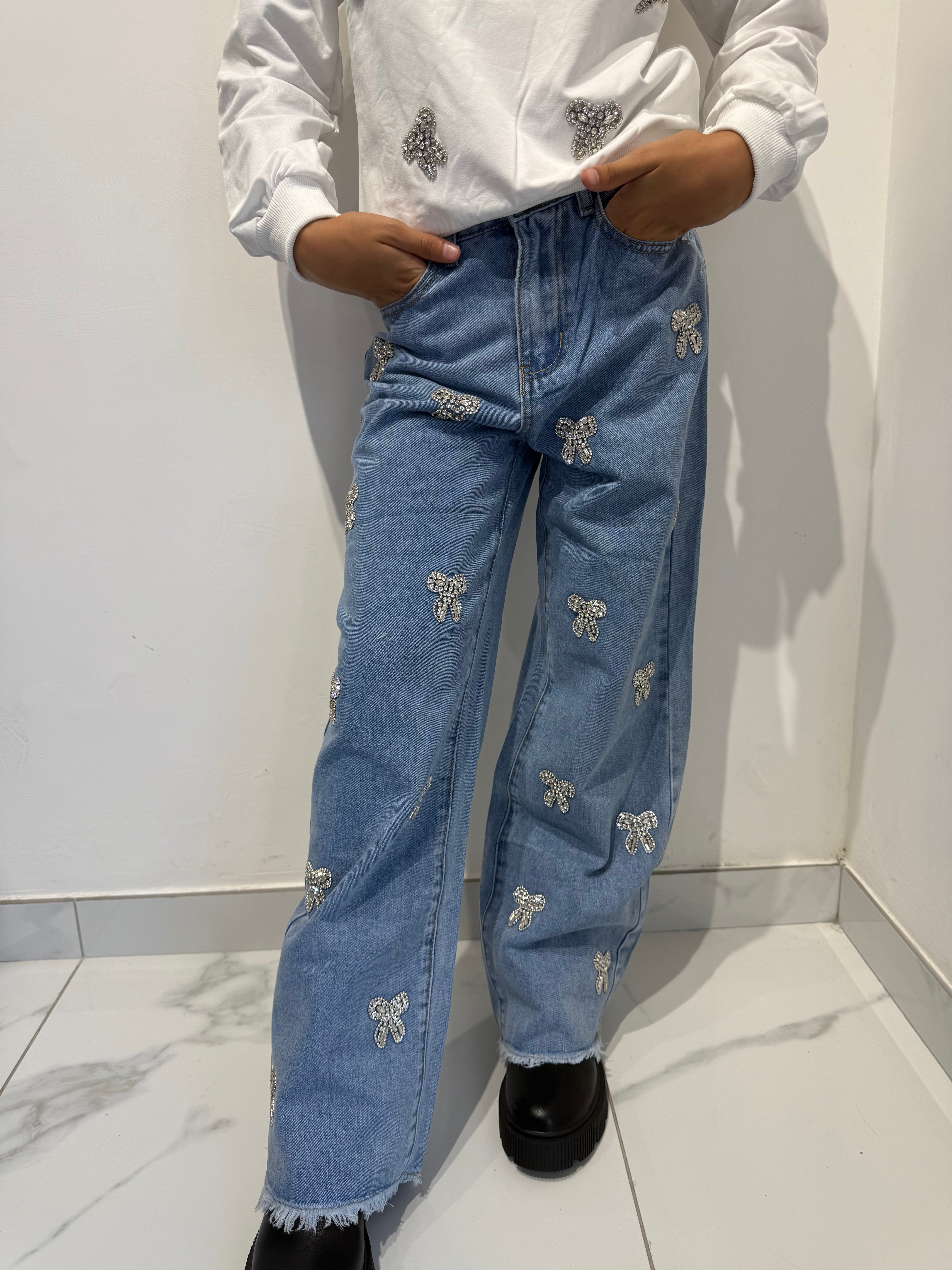 Jeans fiocchetti