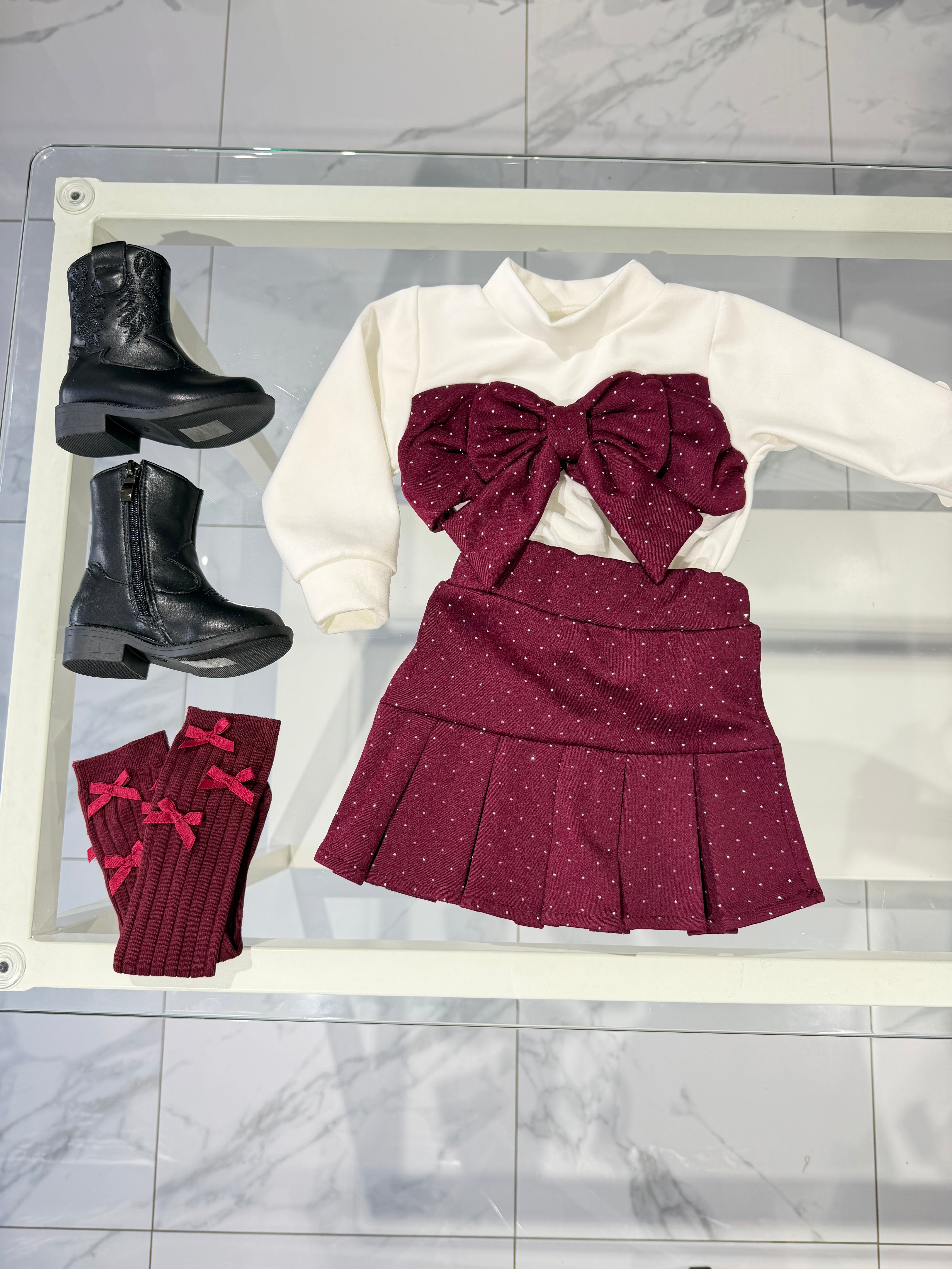 Coordinato Diamond fiocco