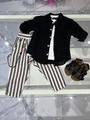 Camicia Lino nera
