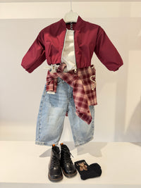 Bomber bordeaux