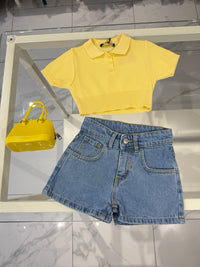 Maglia filo crop