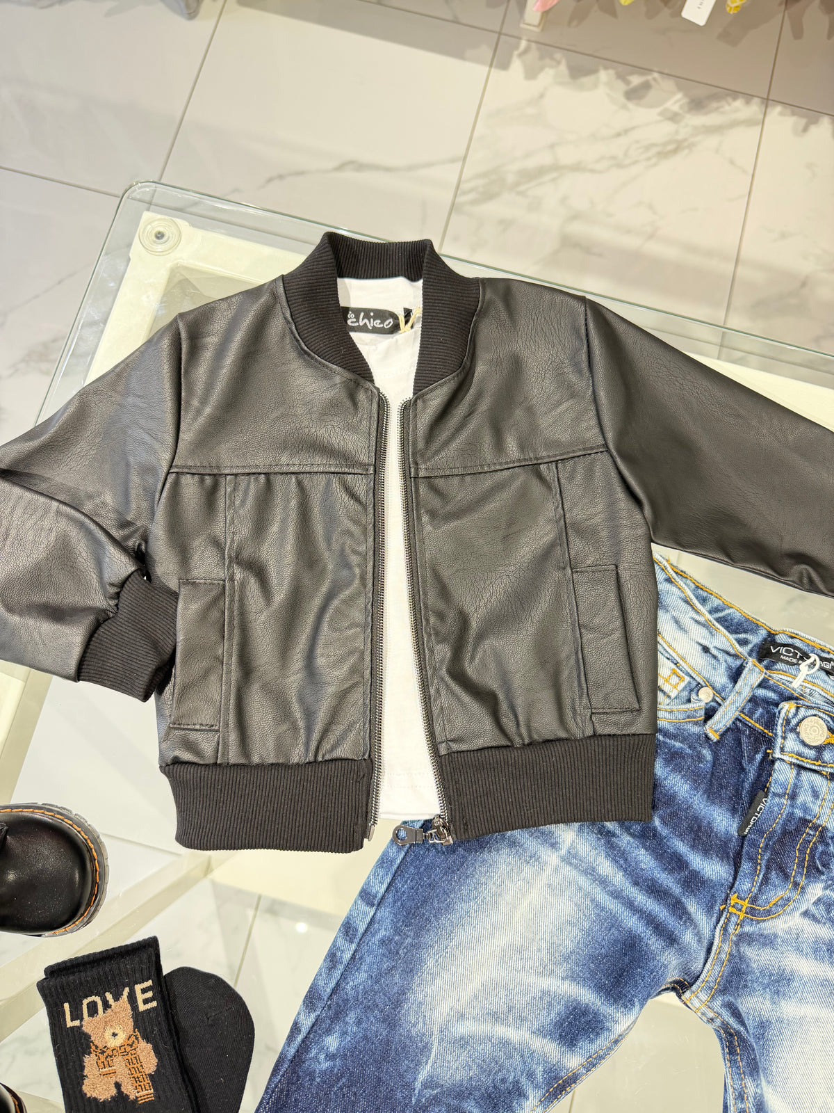 Jacket ecopelle