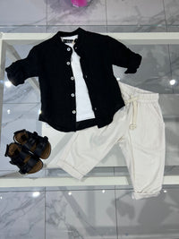 Pantalone lino bianco