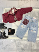 Bomber bordeaux