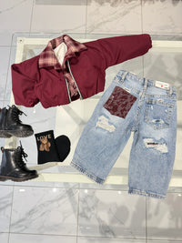 Bomber bordeaux