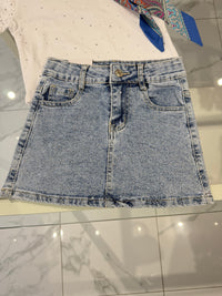 Gonna jeans diamond