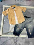Camicia gessata